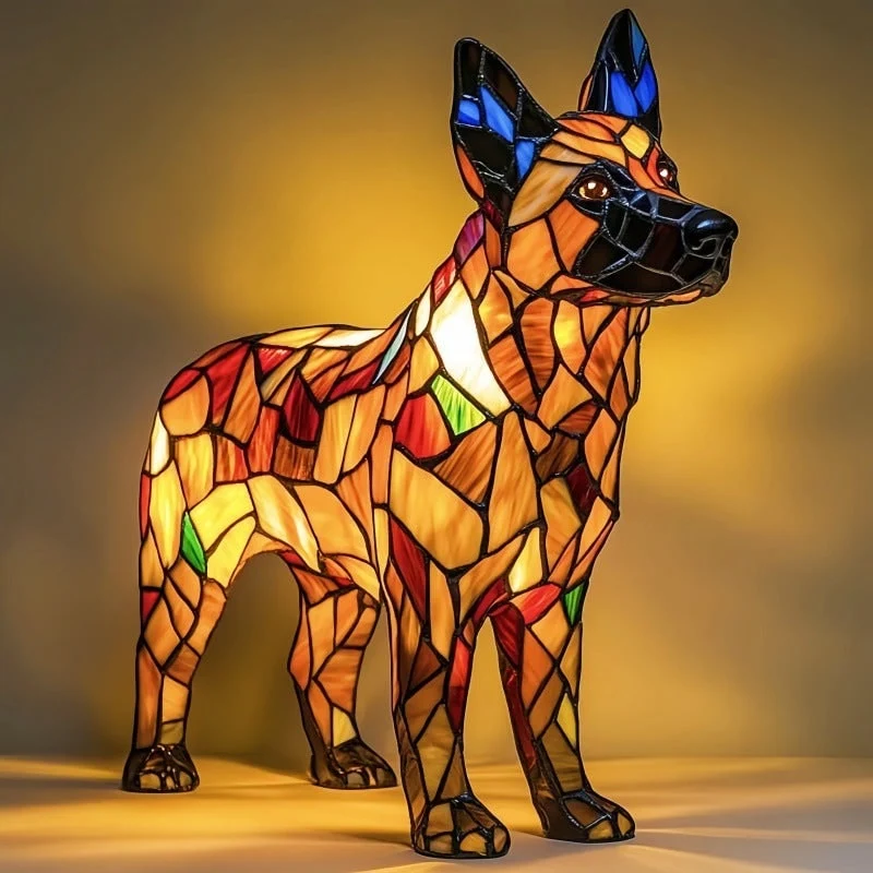Decorative Resin Dog Table Lamp Accent Light Accent Table Lamp - Image 9